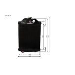 Radiaator MTZ-50 Al+metal 50-1301010