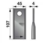 Rootoritera 107x45x4 ¤18,25 vasak KUHN