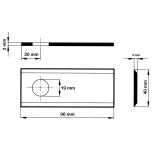 Rootoritera Galfre/poolakas 96x40x3 ¤19