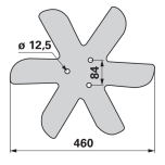 Randaali ääreketas Horsch 00310893 ¤460x6mm (3) vasak