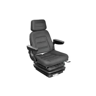 Fabric seat with armrests