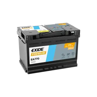 Aku 77Ah 760A 278x175x190mm Exide Premium EA770