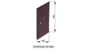 Cover Överum 94608 right FRANK with bolts