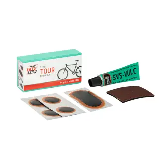 Inner tube repair kit with glue for bicycle