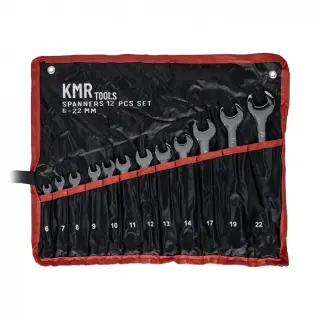 Combination spanner set .6-22mm 12-piece
