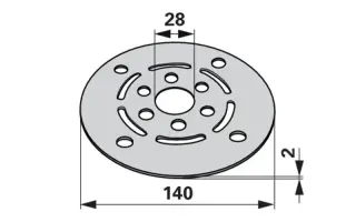 Protection element Fella ,FEL172667,137760 6 connections Drive Guard