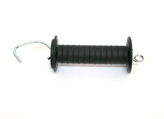 Gate handle for wire (black) with spring