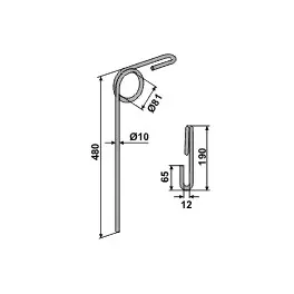 Järeljooksupii 490x10mm 0042-610-00