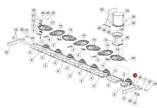 End cap LELY 4.1225.0108.0 Ø18x18mm