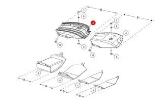Bottom plate guard B=406 LELY 4.1227.1455.0