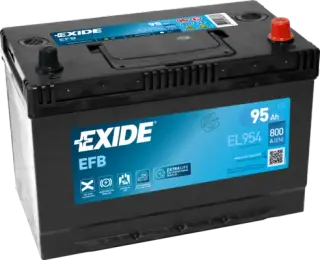 Battery 95Ah 800A 306x173x222mm Exide START-STOP EA954 (-/+)