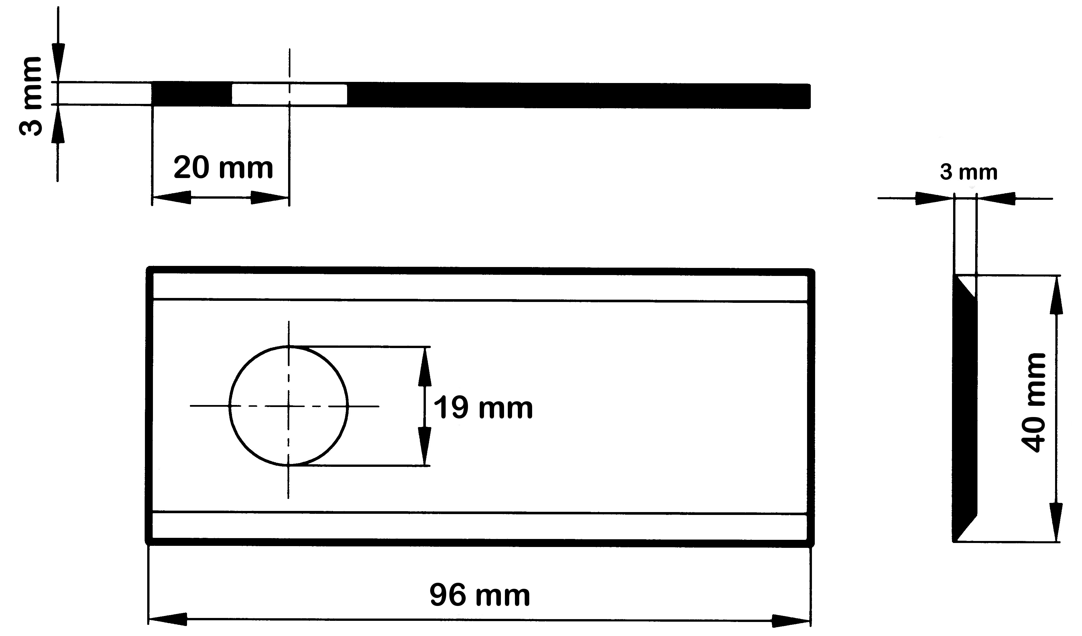 Rootoritera Galfre/poolakas 96x40x3mm   ¤19mm