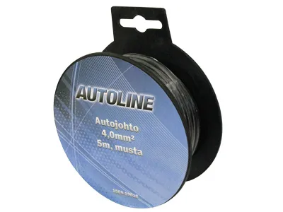Madalpinge juhe 4 mm (must)