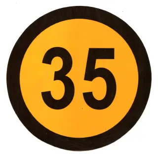 Kleebis 35km/h
