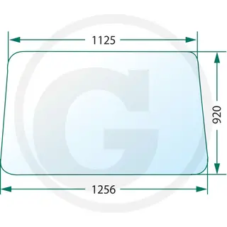 Windscreen MTZ 80-6700011-01 (1125/1256x920mm) large cab
