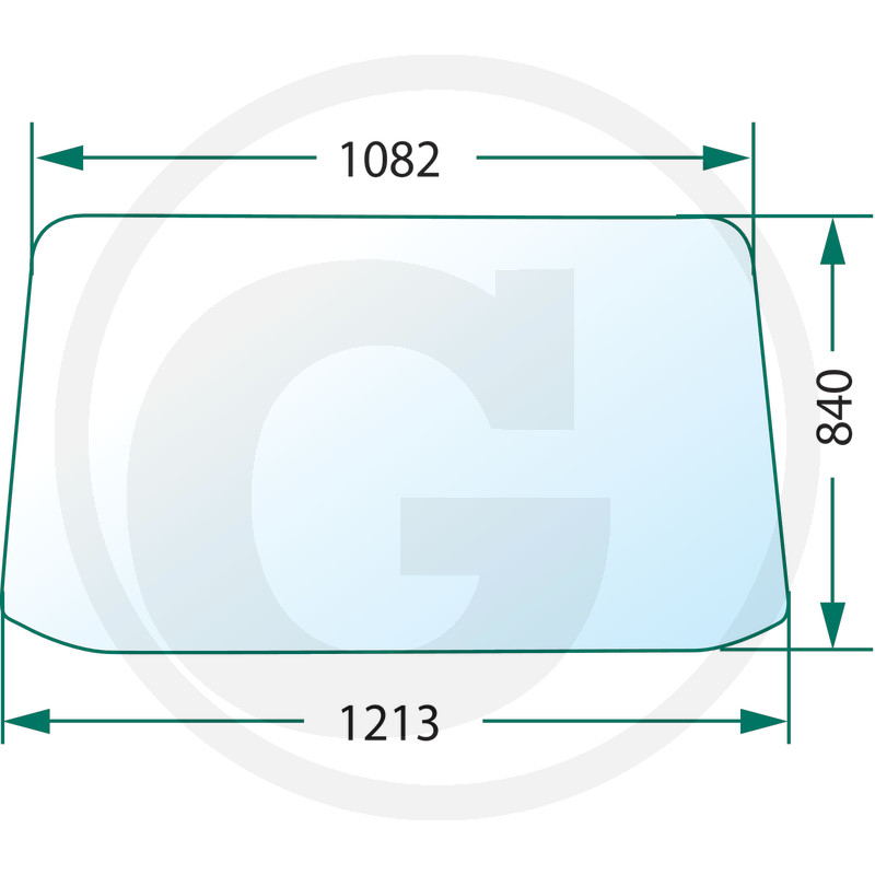 Tagaklaas MTZ 80-6700011 (1205/1082x841mm) suur kabiin