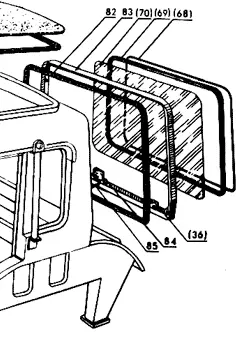 Tagaklaas T-40   (608x395mm) T25-6700012,T40-6706016