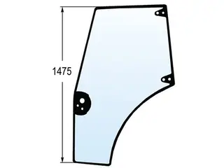 Door glass Case JX, NH TD/TS 87620234 left
