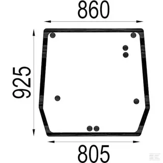 Rear window CASE JX, NEW HOLLAND TD 5089562