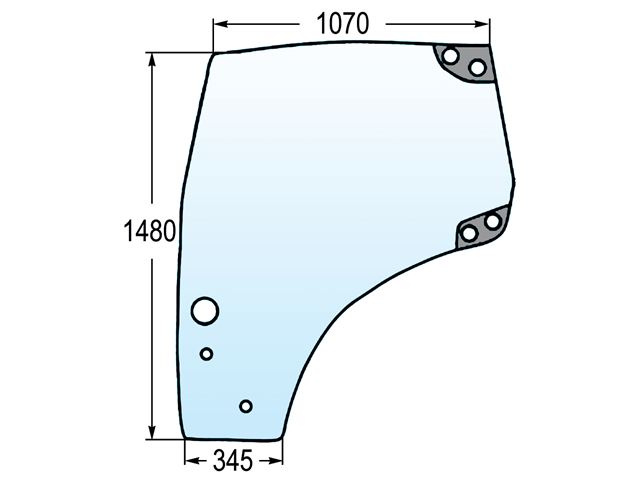 Ukseklaas Case,NH 87560786 MXU,MAXXUM,PUMA vasak