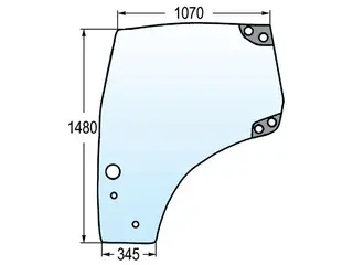 Ukseklaas Case,NH 87560786 MXU,MAXXUM,PUMA vasak