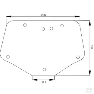 Tagaklaas CASE IH, NH 87744542,82030887, 87663400