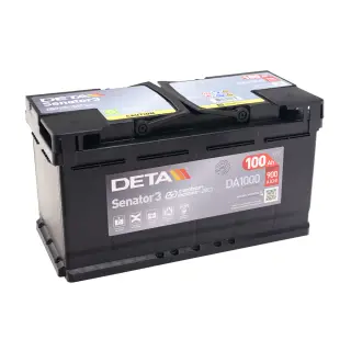 Aku 100Ah 900A 353x175x190mm Deta Senator3 DA1000