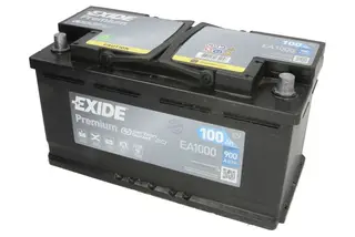 Aku 100Ah 900A 353x175x190mm Exide EA1000  (-/+)