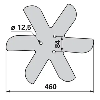 Ääreketas Horsch ¤460x6mm (3) (V) 00310893