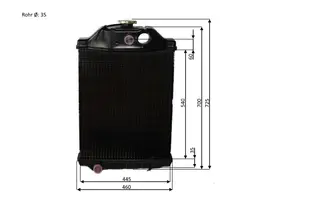 Radiator MTZ-50 50-1301010 copper+metal