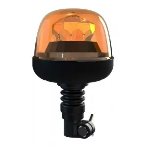LED beacon with pin mount, amber 28W 12/24V ECE R65 R10,ECE R10 flexible