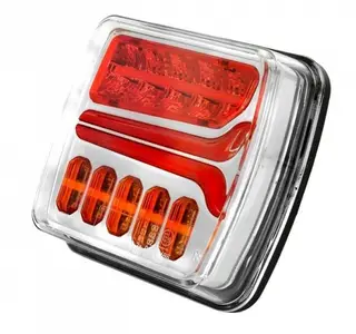 LED rear light 12/24V with number plate light, right
