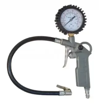 Tyre inflation gun 0-12BAR with pressure gauge