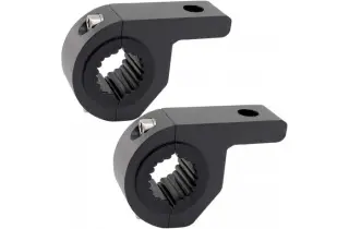 Töötule kronstein vertikaaltorule ¤25-50mm 14x8x9cm kummidega must AL 2tk