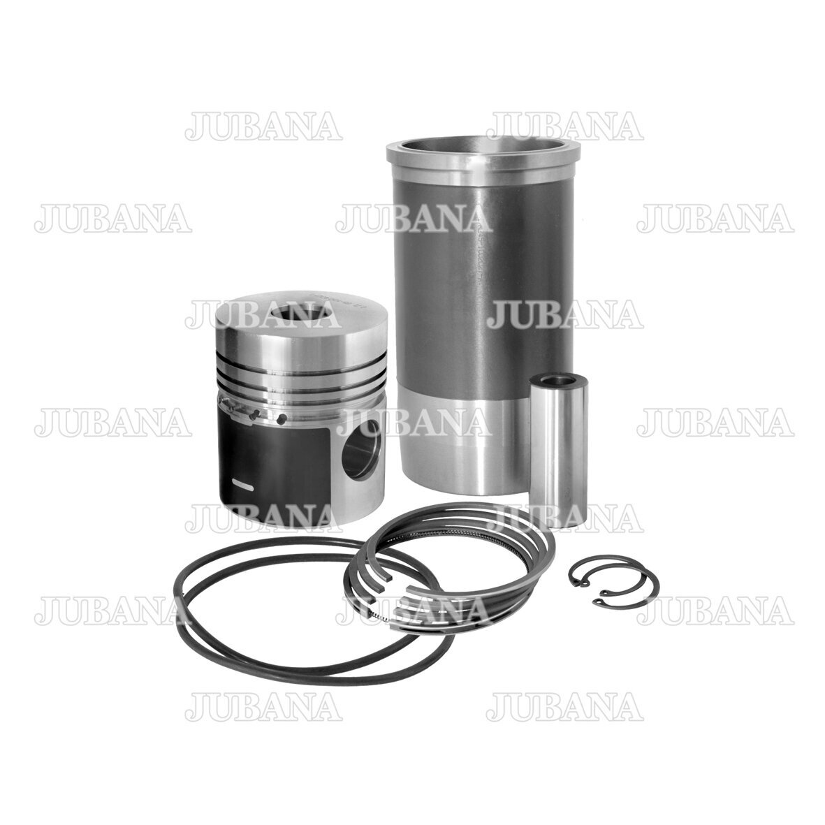 Hülsi-kolvi komplekt+sõrmega MTZ/JUMZ  D-240 240-100108 C rõngastega Jubana (pikad hülsid)