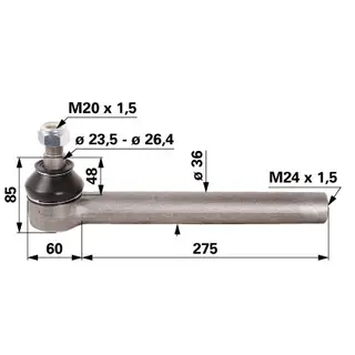 Rooliots välimine DEUTZ-FAHR 0.900.0107.7
