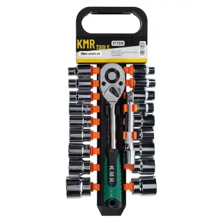 Socket set 1/2" 10-32mm, 20 pieces, without case