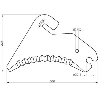 Knife Welger 0982.21.09.00 RP220,320,505,535