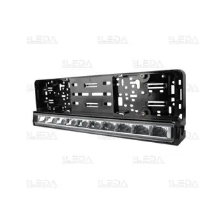 LED high beam lamp with number plate holder 100W 12500lm 10-30V + parking light white/yellow ECE R10,R148,R149