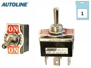 Lüliti 12/24V 15A OFF-ON-OFF(6 klemmi)