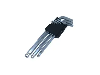 Hex key set 1.5-10mm, 9-piece, L-shaped