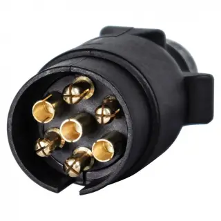 Trailer plug IS 7-pin plastic with screws