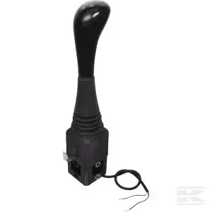 Joystick for 2-section distributors with button SCF031E with 1 button WALVOIL (threaded cables)
