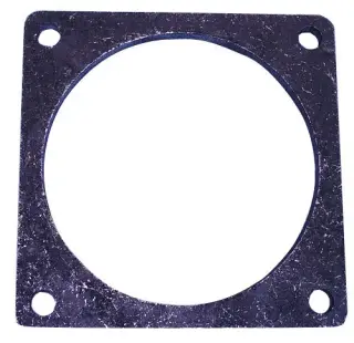 Slurry pipe weld-on flange 6" 150x150mm black metal