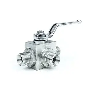 Hydraulic valve M20x1.5-M20x1.5 with 3 ends