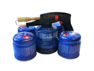 Gaasilamp metall korpusega+4x gaas