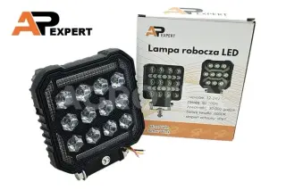 LED töötuli vikuriga 12-24V 42W 10000lm 110x110x32mm IP67